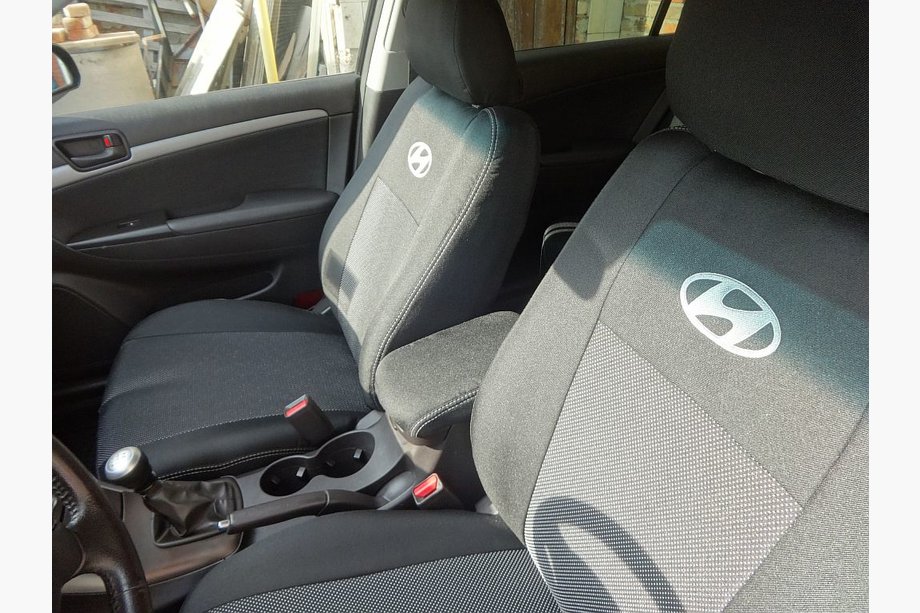 Hyundai Sonata NF 2004–2009 Auton istuinsuojat (kangas, Classik) Image