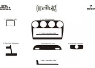 Opel Omega B 1994–2003 Kojelaudan listat (1993-1999) Alumiini kuva 4