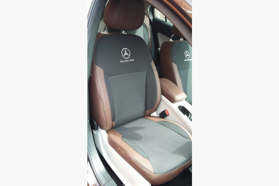 Mercedes A-sarja W176 2012–2018 Auton penkinpäälliset (keinonahka↗kangas, Premium) Image