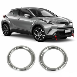 Sumuvalojen kromikehykset (2 kpl, ruostumaton teräs) kuva 3