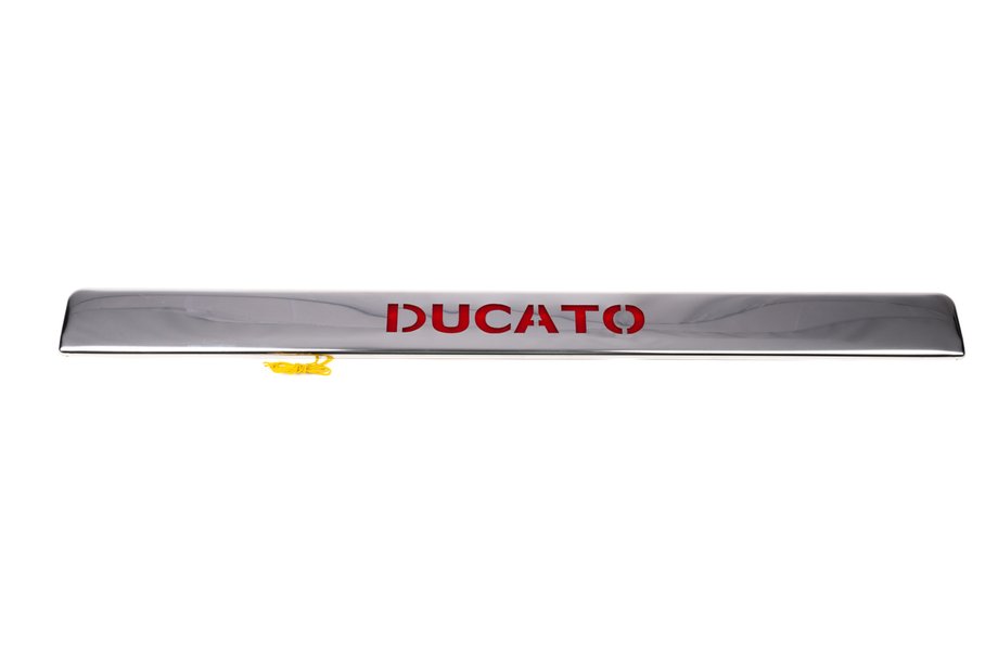 Fiat Ducato 2006–2025 LED-rekisterikilven ylälista (ruostumaton teräs) Image
