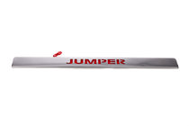 Citroen Jumper 2007–2025 Krominen LED-punainen rekisterikilven ylälista (ruostumaton teräs) kuva 2