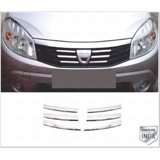 Etusäleikön koristelista (ruostumaton teräs) Dacia Sandero 2007–2013 kuva 3