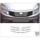 Dacia Sandero 2007–2013 Etusäleikön koristelista (ruostumaton teräs) kuva 3