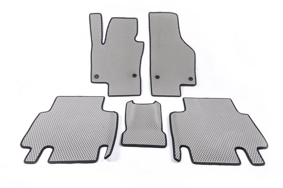 Volkswagen Sharan 2010–2023 Polyuretaaniset automattomatot (2 riviä, EVA, harmaat) Image