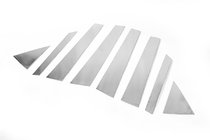 Hyundai IX-35 2010–2015 Ovipilarin listat (8 kpl, ruostumaton teräs) kuva 2
