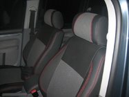 Volkswagen Caddy 2010–2015 Auton penkinpäälliset (keinonahka↗kangas, Premium) kuva 2