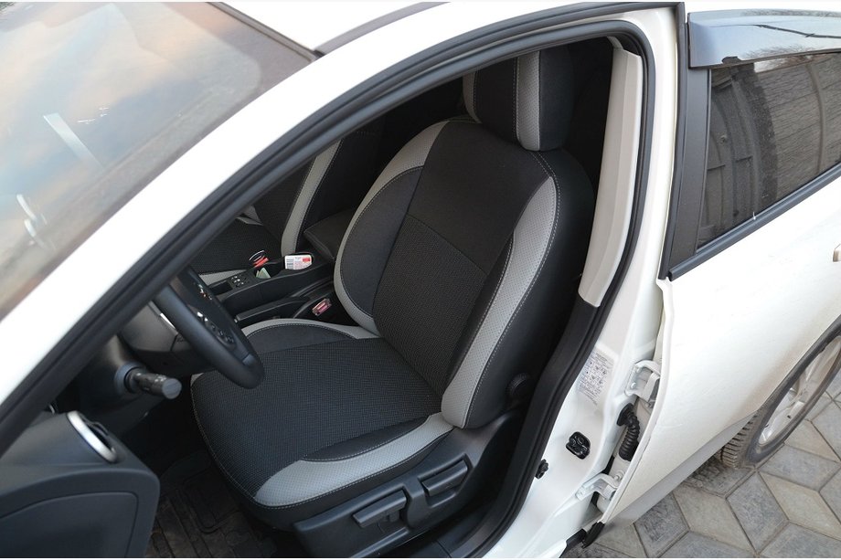 Nissan Qashqai 2007–2010 Ekonahkaiset istuinsuojat SoyuzAuto Premium Kuva 6
