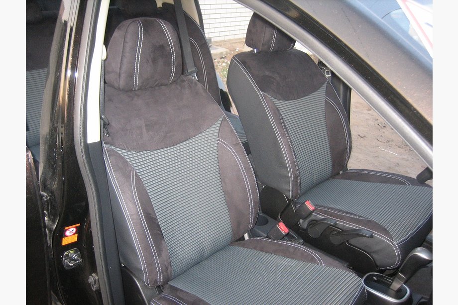 Nissan Tiida 2011–2014 Ekonahkaiset istuinsuojat SoyuzAuto Premium Image