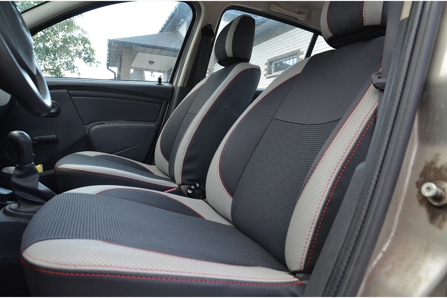 Renault Sandero 2007–2013 Ekonahkaiset istuinsuojat SoyuzAuto Premium Image