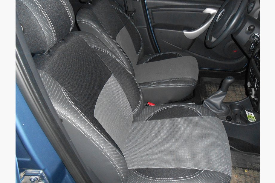 Renault Logan I 2008–2013 Uutuus! Brothers Premium -keinonahkaiset istuinsuojat Image