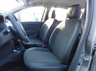 Renault Logan II 2013–2022 Auton istuinsuojat (eko-nahka + kangas, Premium) kuva 5