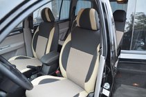 Mitsubishi Pajero Sport 2008–2015 Ekonahkaiset istuinsuojat SoyuzAuto Premium kuva 1