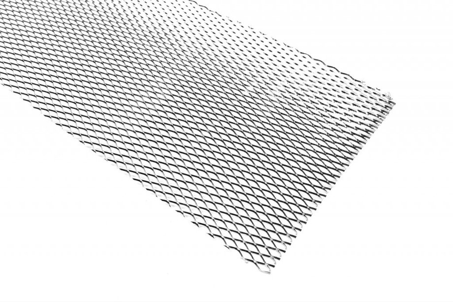 Harmaa alumiininen tuning-verkko (100x20 cm) Image
