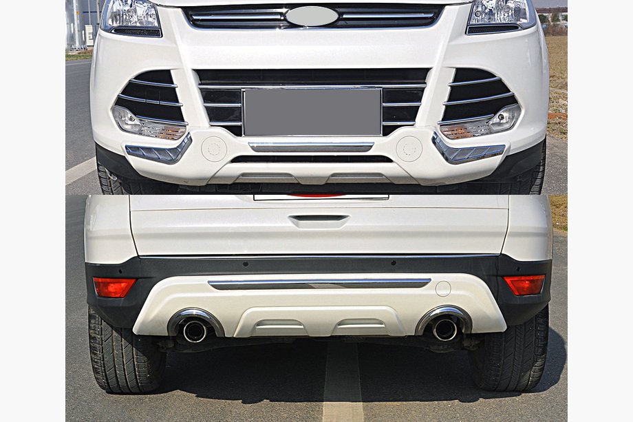 Ford Kuga/Escape 2013–2019 Etu- ja takapuskurin lipat (2013-2016) Kuva 1
