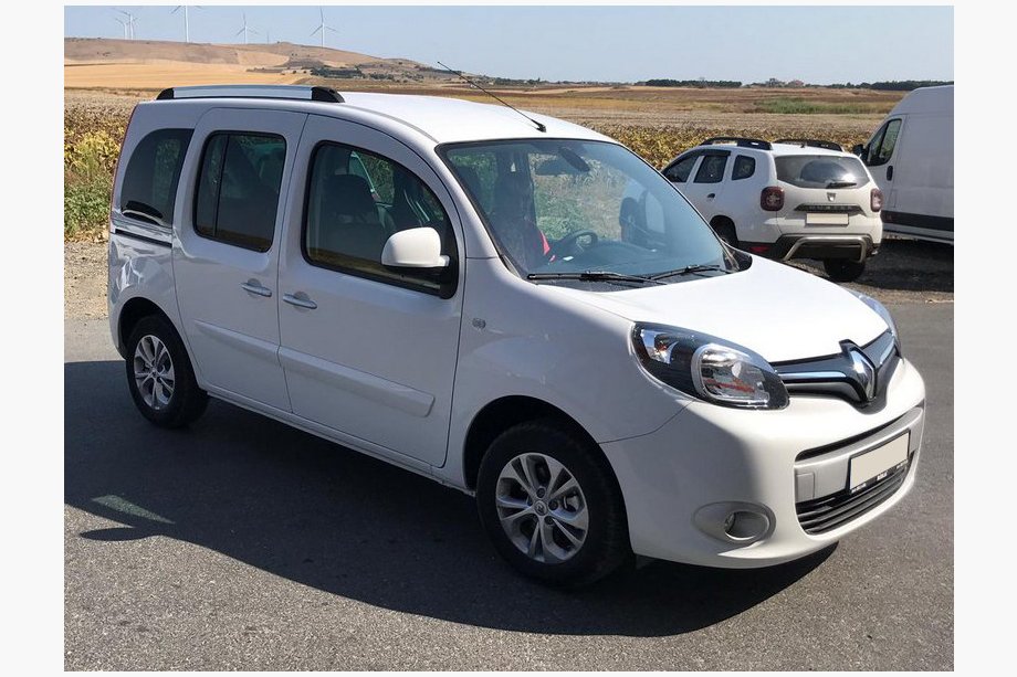 Renault Kangoo 2008–2020 Integroidut kattokaiteet (kromi) Image
