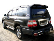 Toyota Land Cruiser 100 1998–2007 Takaluukun kromikehys rekisterikilven ympärille (muovi) kuva 1