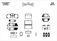Mitsubishi Pajero Wagon III 1999–2006 Kojelaudan suojapaneelit (Meric) kuva 2