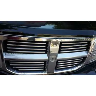 Kromilistat etusäleikköön (ruostumaton teräs) Dodge Nitro 2006–2011 kuva 2