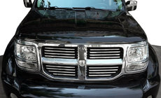 Dodge Nitro 2006–2011 Kromilistat etusäleikköön (ruostumaton teräs) kuva 1