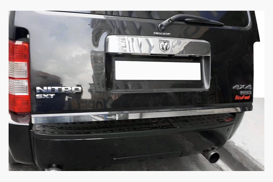 Dodge Nitro 2006–2011 Takalukun reunalista (ruostumaton teräs) Image