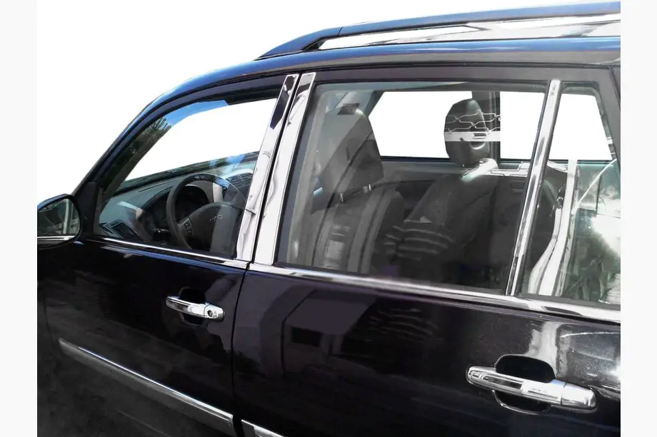 Chery Tiggo 1 2005–2016 Ovipilarin listat (ruostumaton teräs) Image