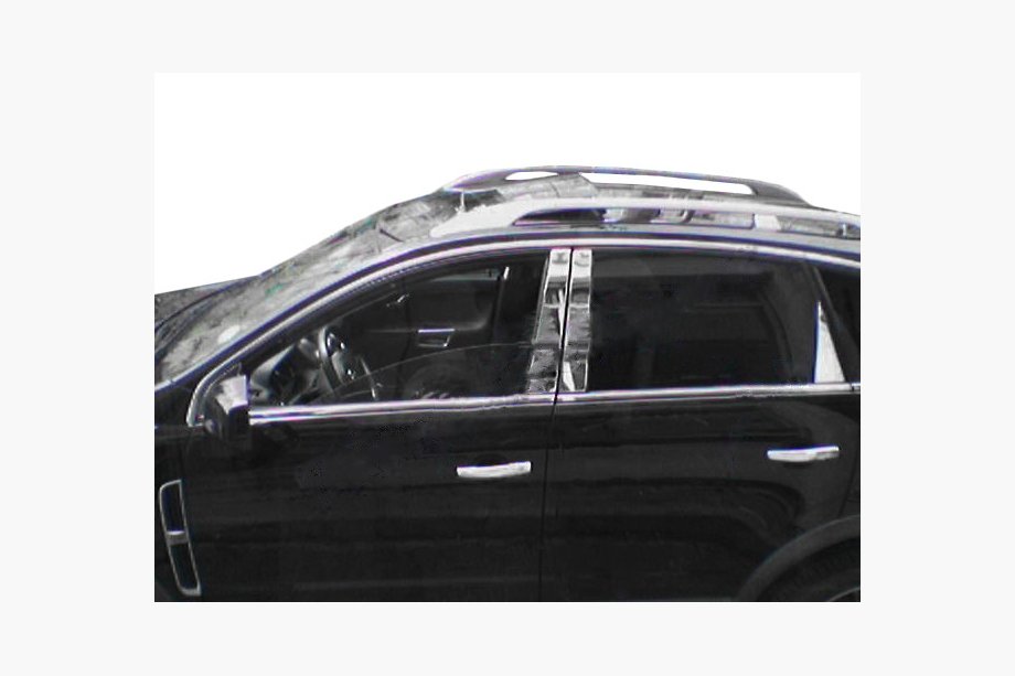 Opel Antara 2006–2017 Ovipilarien kromilistat (8 kpl, ruostumaton teräs) Image