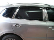 Hyundai Santa Fe 2 2006–2012 Ovipilarien listat (6 kpl, ruostumaton teräs) kuva 3