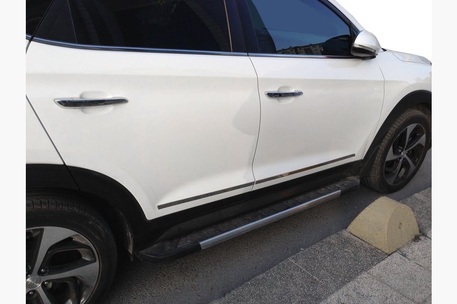 Hyundai Tucson TL 2016–2021 Oven listat (kapeat, 4 kpl, ruostumatonta terästä) Image