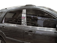 Kia Sportage 2004–2010 Pilarilistat (6 kpl, ruostumaton teräs) kuva 1