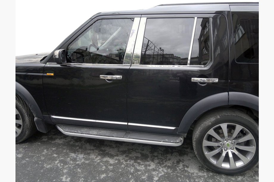 Land Rover Discovery IV 2009–2017 Ovipilarien listat (6 kpl, ruostumaton teräs) Image