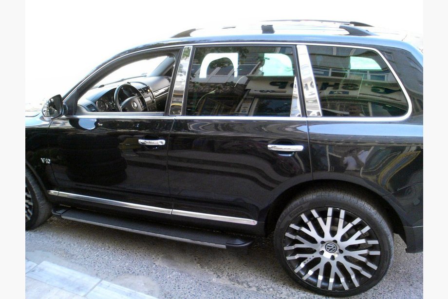 Volkswagen Touareg 2010–2018 Pilarilistat (8 kpl, ruostumaton teräs) Image