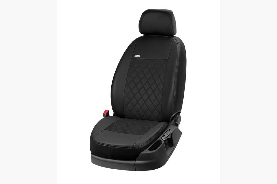 Hyundai I-10 2017–2020 Istuinsuojat keinonahka+kangas+Alcantara Eco Prestige Antara (täydellinen sarja) Kuva 2