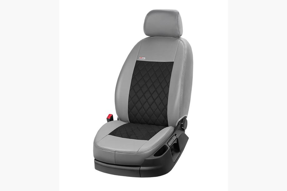 Hyundai I-10 2017–2020 Istuinsuojat keinonahka+kangas+Alcantara Eco Prestige Antara (täydellinen sarja) Kuva 8
