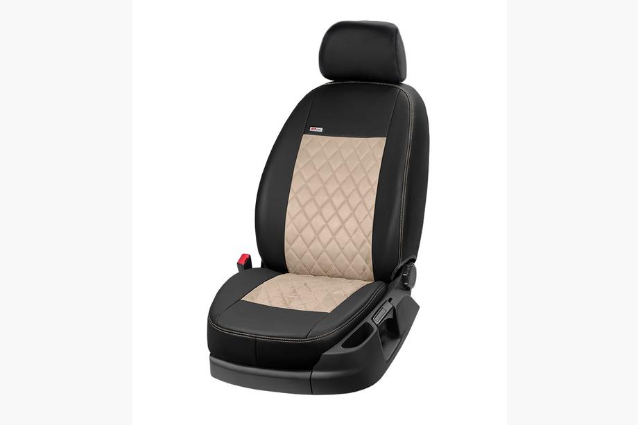 Hyundai I-10 2017–2020 Istuinsuojat keinonahka+kangas+Alcantara Eco Prestige Antara (täydellinen sarja) Kuva 10