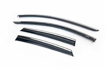 Seat Leon 2013–2020 Tuuliohjaimet kromilistalla (HB, 4 kpl, Niken) kuva 1