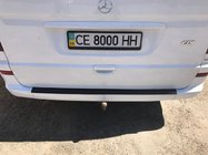 Mercedes Viano 2004–2014 DDU takapuskurin suojalista taitoksella (muovi) Matta kuva 3