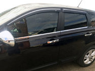 Nissan Qashqai 2007–2010 Ikkunoiden ulkolistat (4 kpl, ruostumaton teräs) Vakiopohja, OmsaLine - italialaista ruostumatonta terästä kuva 1