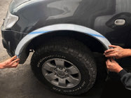 Mitsubishi L200 2006–2015 Pyöränkaaren kromilistat (4 kpl, ruostumaton teräs) kuva 1
