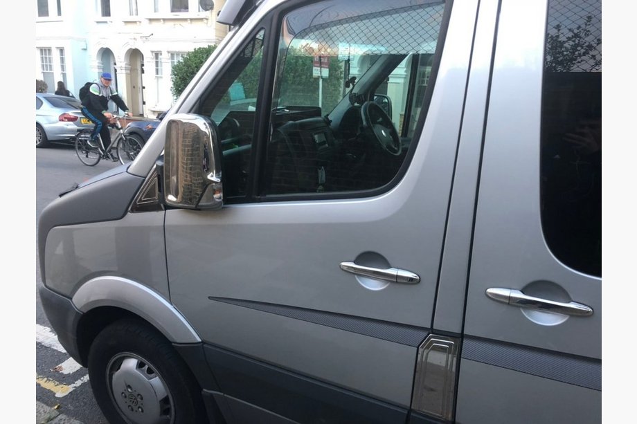 Mercedes Sprinter W906 2006–2018 Ovenkahvan kromisuojat (4 kpl, ruostumaton teräs) Carmos - turkkilainen teräs Kuva 5