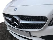 Mercedes C-class W205 2014–2021 Etusäleikkö Diamond Silver (Avantgarde/AMG-Line/C43 AMG) 2018+, kameralla kuva 7