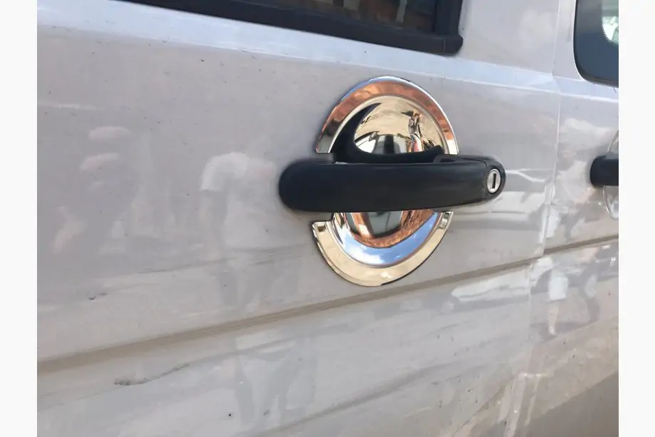 Volkswagen Caddy 2004–2010 Ovenkahvan suojakupit (3 kpl, ruostumaton teräs) Image