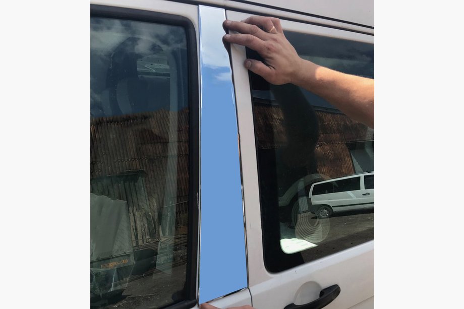 Volkswagen T5 Transporter 2003–2010 Poisto! Kromilistat pilareihin (vasen puoli) Image
