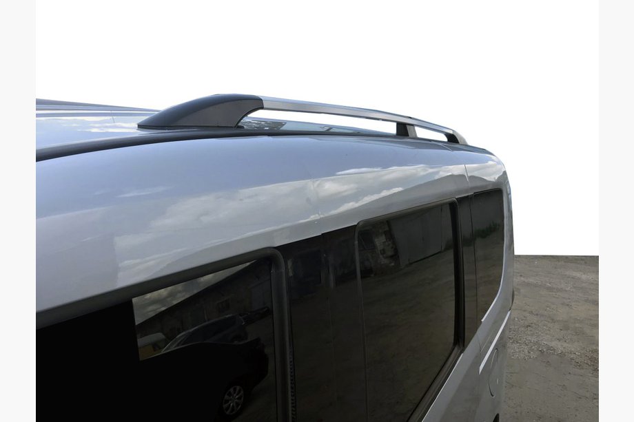 Opel Combo 2012–2018 ALE!!! Kattokaiteet harmaa metalliväri (muovijalat) Image