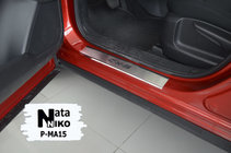 Mazda CX-5 2017–2025 Nataniko ovikynnyslistat (4 kpl, ruostumaton teräs) Vakio – Lohmann-teippi, 0,5 mm kuva 2