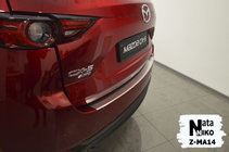 Mazda CX-5 2017–2025 Takapuskurin suojalista taivutetulla reunalla Nataniko (ruostumaton teräs) kuva 2