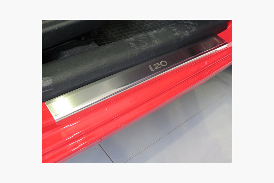 Hyundai I-20 2008–2012 Natanika Premium kynnyslistat (4 kpl, ruostumaton teräs) Image