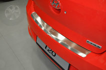 Hyundai I-20 2012–2014 Takapuskurin suojalista taivutuksella Натаніка (ruostumaton teräs) kuva 1