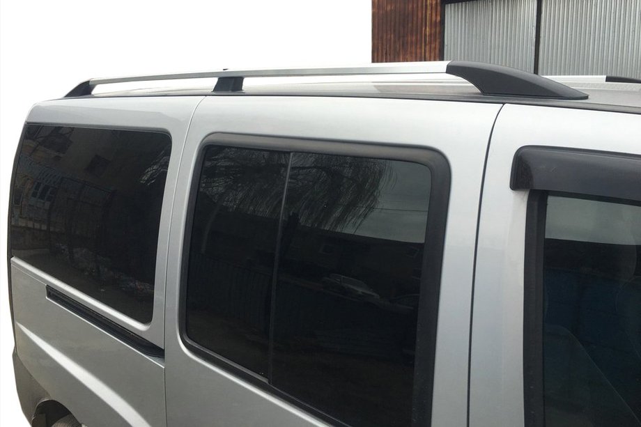 Fiat Doblo I 2001–2005 Kromatut kattokaiteet Muoviset jalat Image