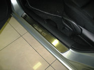 Mazda 6 2003–2008 Nataniko ovikynnyslistat (4 kpl, ruostumaton teräs) Premium – 3M-teippi, 0,8 mm kuva 1